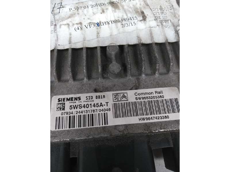 Recambio de centralita motor uce para peugeot 307 break / sw (s1) 2.0 hdi cat referencia OEM IAM 5WS40145AT SW9653205380 HW96474
