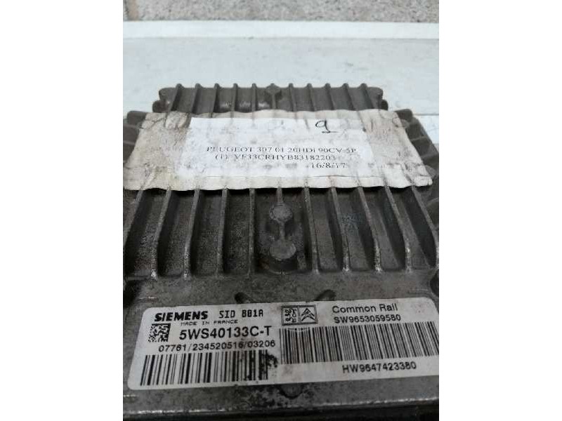 Recambio de centralita motor uce para peugeot 307 (s1) xr clim referencia OEM IAM 5WS40133CT SW9653059580 HW9647423380 SID801A