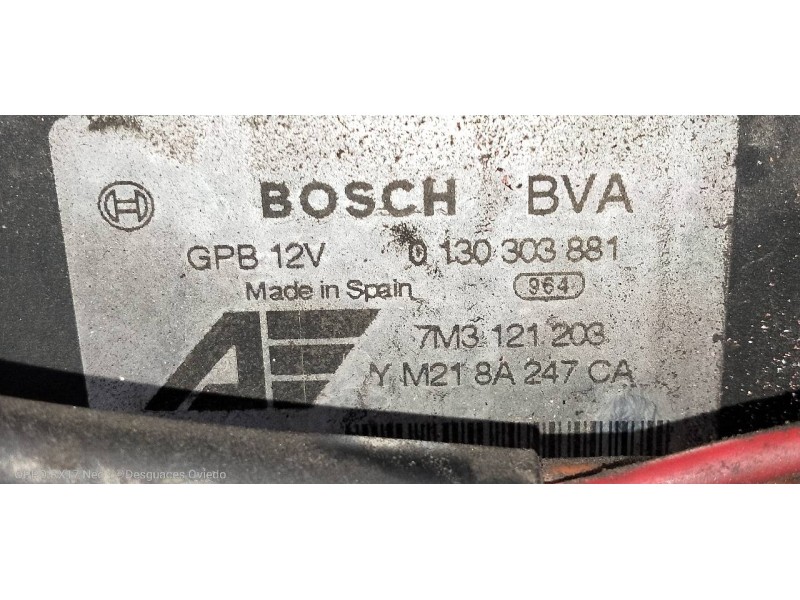 Recambio de electroventilador para seat alhambra (7v9) signo referencia OEM IAM 0130303881 7M3121203 