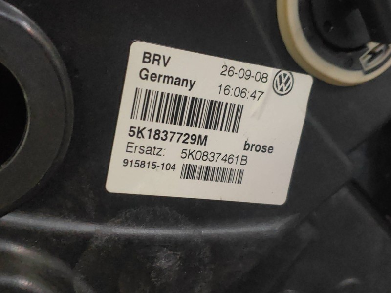 Recambio de elevalunas delantero izquierdo para volkswagen golf vi (5k1) advance referencia OEM IAM 5K1837729M 5K0837461B 1K0959