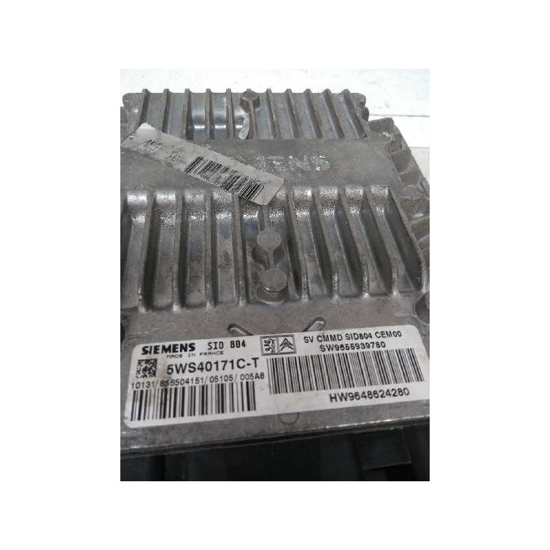 Recambio de centralita motor uce para peugeot 1007 1.4 hdi referencia OEM IAM 5WS40171CT SW9655939780 HW9648624280 SID804