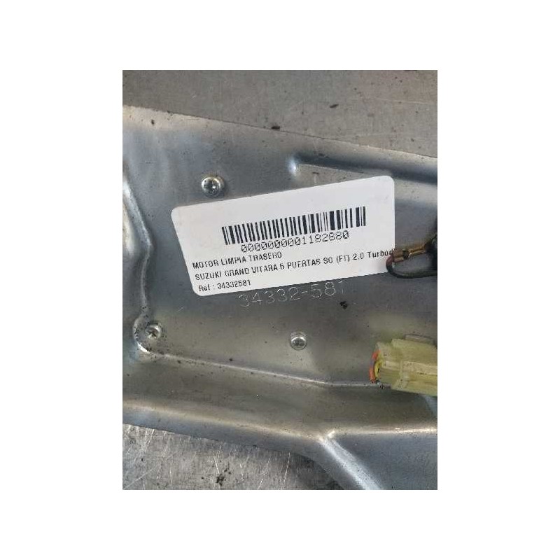 Recambio de motor limpia trasero para suzuki grand vitara 5 puertas sq (ft) 2.0 turbodiesel cat referencia OEM IAM 34332581  