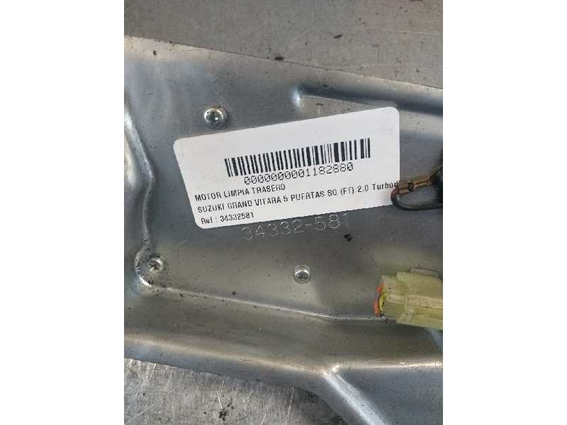 Recambio de motor limpia trasero para suzuki grand vitara 5 puertas sq (ft) 2.0 turbodiesel cat referencia OEM IAM 34332581  