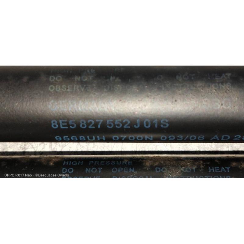 Recambio de amortiguadores maletero / porton para audi a4 berlina (8e) 2.0 tdi quattro (dpf) (103kw) referencia OEM IAM 8E582755