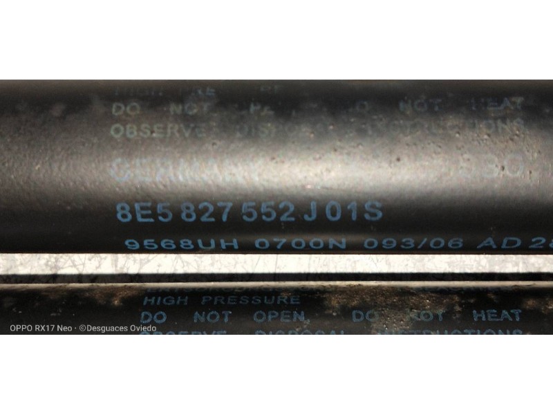 Recambio de amortiguadores maletero / porton para audi a4 berlina (8e) 2.0 tdi quattro (dpf) (103kw) referencia OEM IAM 8E582755