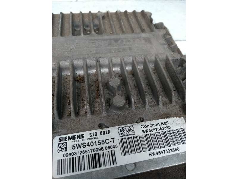 Recambio de centralita motor uce para peugeot partner (s2) combiespace referencia OEM IAM 5WS40155CT SW9657662380 HW9647423380 S