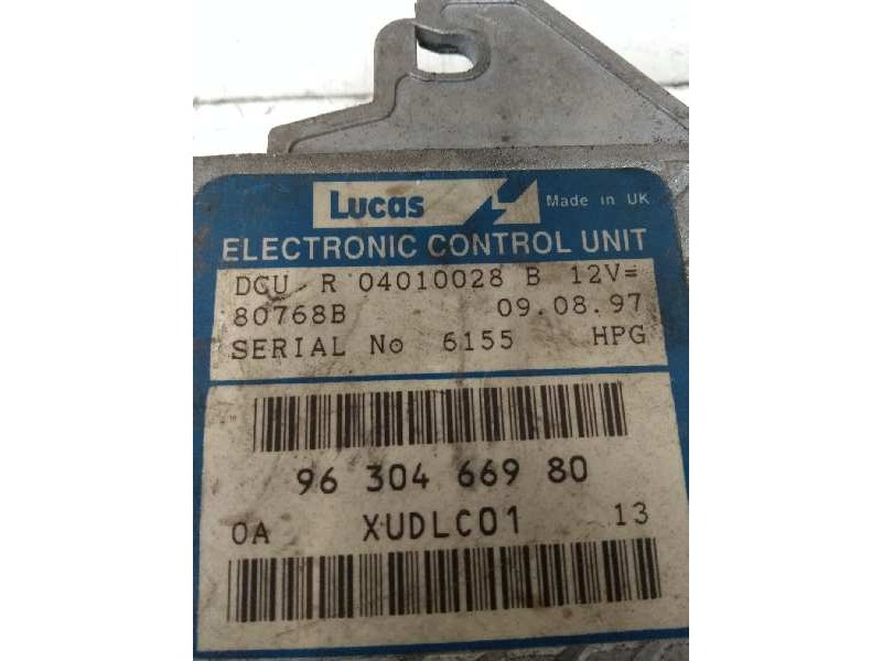 Recambio de centralita motor uce para peugeot 406 berlina (s1/s2) 2.1 turbodiesel cat referencia OEM IAM R04010028B 9630466980 8