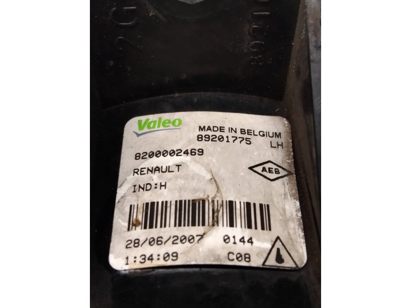 Recambio de faro antiniebla izquierdo para renault espace iv (jk0) authentique referencia OEM IAM 8200002469 89201775 
