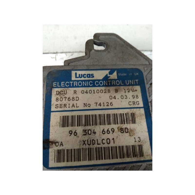 Recambio de centralita motor uce para peugeot 406 berlina (s1/s2) 2.1 turbodiesel cat referencia OEM IAM R04010028B 9630466980 8 Recambio de centralita motor uce para peugeot 406 berlina (s1/s2) 2.1 turbodiesel cat referencia OEM IAM R04010028B 9630466980 8