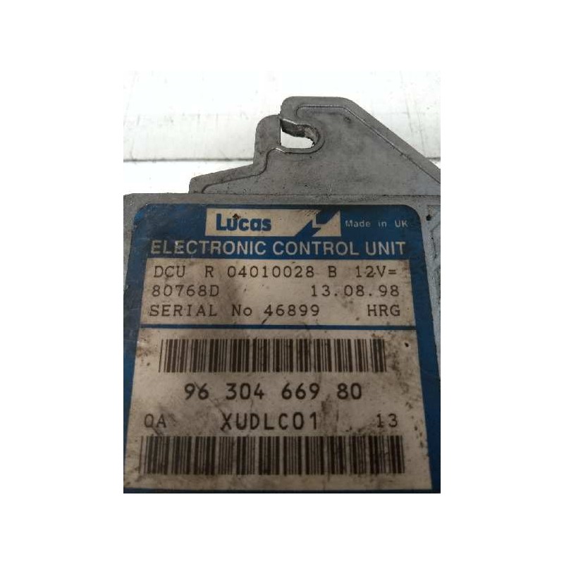 Recambio de centralita motor uce para peugeot 406 berlina (s1/s2) 2.1 turbodiesel cat referencia OEM IAM R04010028B 9630466980 8 Recambio de centralita motor uce para peugeot 406 berlina (s1/s2) 2.1 turbodiesel cat referencia OEM IAM R04010028B 9630466980 8