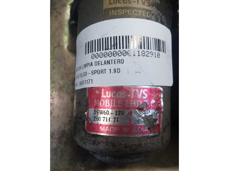 Recambio de motor limpia delantero para tata telco-sport 1.9d referencia OEM IAM 26071171  