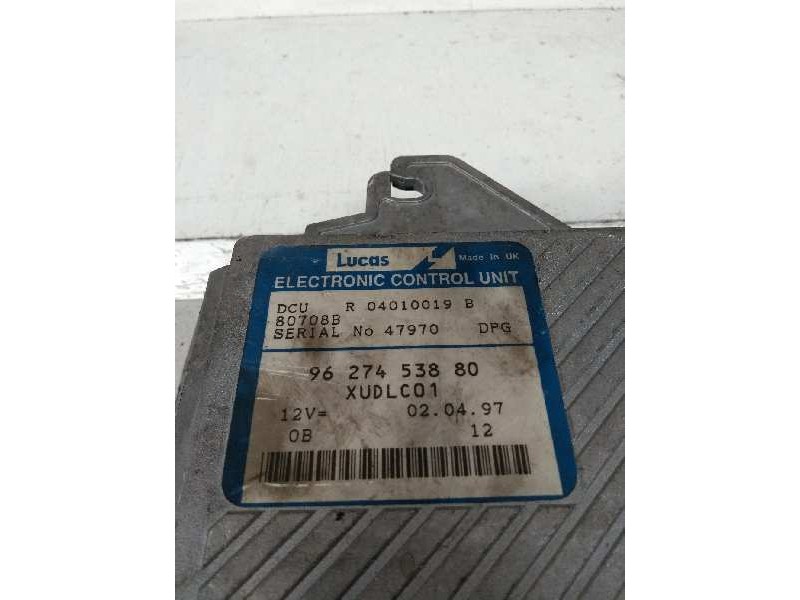 Recambio de centralita motor uce para peugeot 406 berlina (s1/s2) 2.1 turbodiesel cat referencia OEM IAM R04010019B 9627453880 8