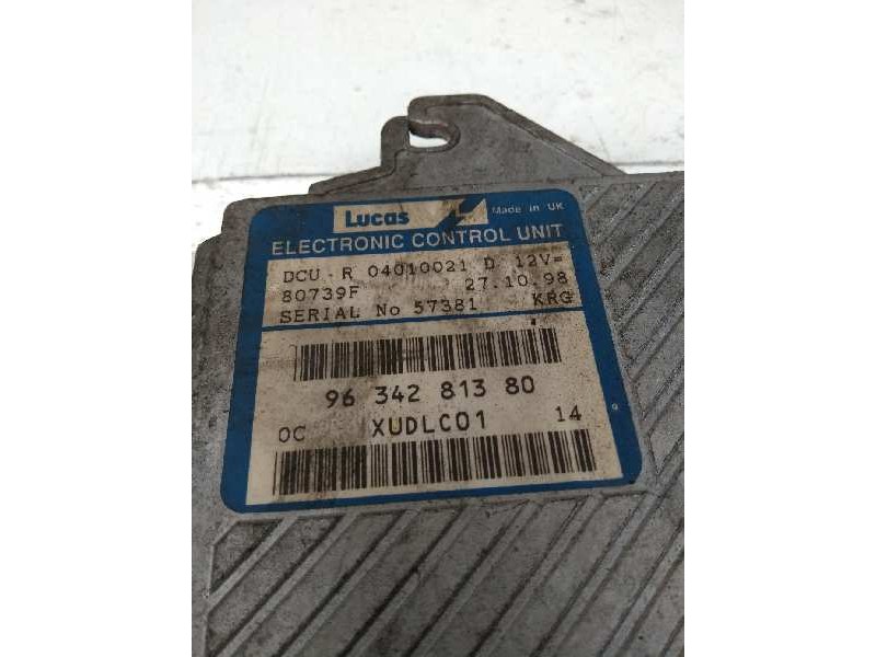 Recambio de centralita motor uce para peugeot 806 2.1 turbodiesel cat referencia OEM IAM R04010021D 9634281380 80739F