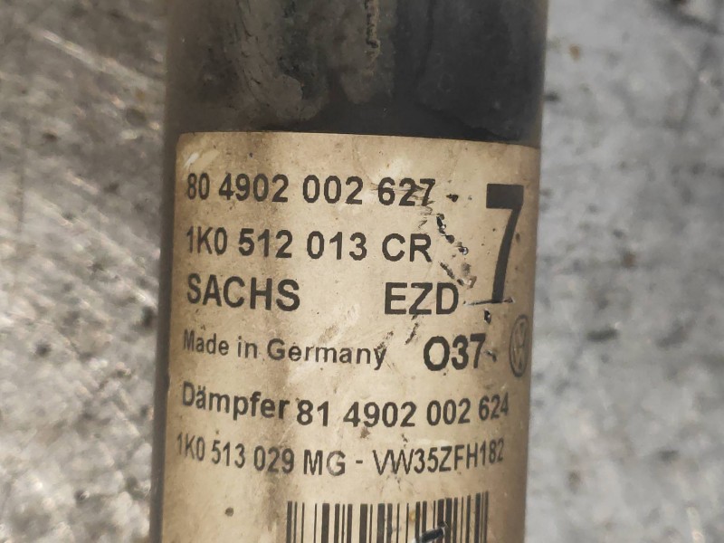 Recambio de amortiguador trasero izquierdo para volkswagen golf vi (5k1) advance referencia OEM IAM 1K0512013CR  