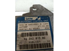 Recambio de centralita motor uce para peugeot 806 2.1 turbodiesel cat referencia OEM IAM R04010021D 9634281380 80739F 2