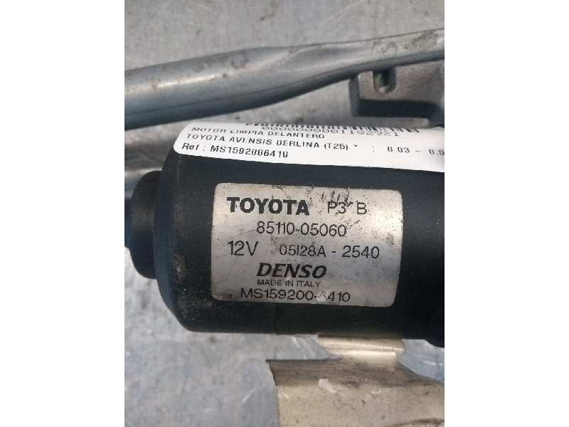 Recambio de motor limpia delantero para toyota avensis berlina (t25) referencia OEM IAM MS1592006410 851105060 