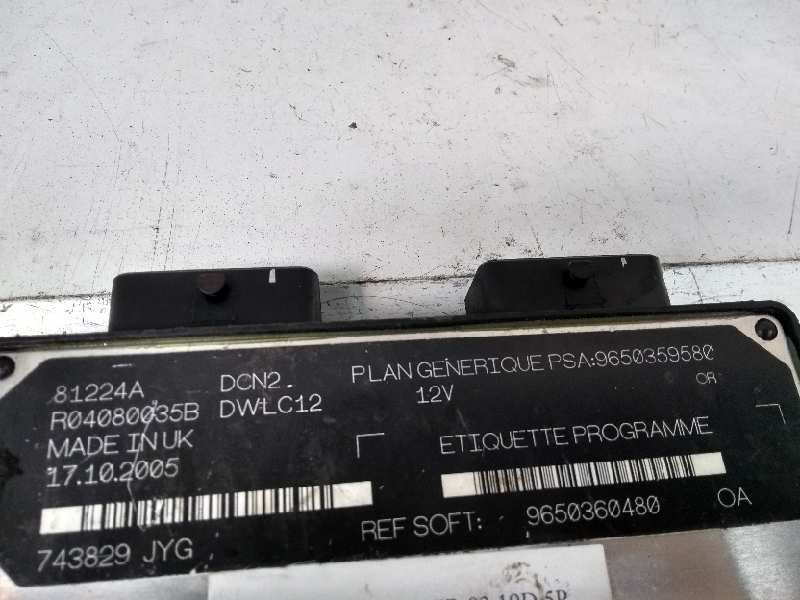 Recambio de centralita motor uce para peugeot partner (s2) referencia OEM IAM R04080035B 9650359580 9650360480 81224A