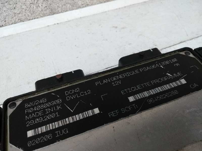 Recambio de centralita motor uce para peugeot 206 berlina referencia OEM IAM R04080030B 9641390180 9645626280 80924B