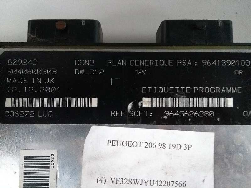 Recambio de centralita motor uce para peugeot 206 berlina referencia OEM IAM R04080030B 9641390180 9645626280 80924C Recambio de centralita motor uce para peugeot 206 berlina referencia OEM IAM R04080030B 9641390180 9645626280 80924C