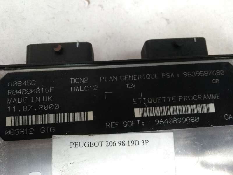 Recambio de centralita motor uce para peugeot 206 berlina referencia OEM IAM R04080015F 9639587680 9640899880 80845G Recambio de centralita motor uce para peugeot 206 berlina referencia OEM IAM R04080015F 9639587680 9640899880 80845G