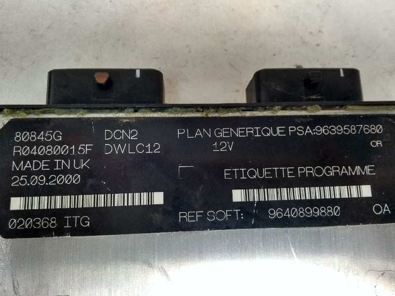 Recambio de centralita motor uce para peugeot 206 berlina referencia OEM IAM R04080015F 9639587680 9640899880 80845G