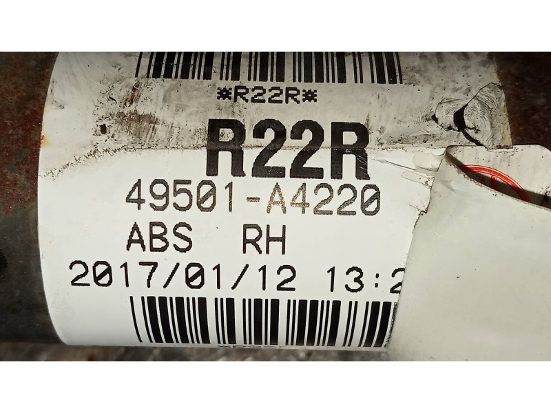 Recambio de transmision delantera derecha para kia carens ( ) business referencia OEM IAM 49501A4220  