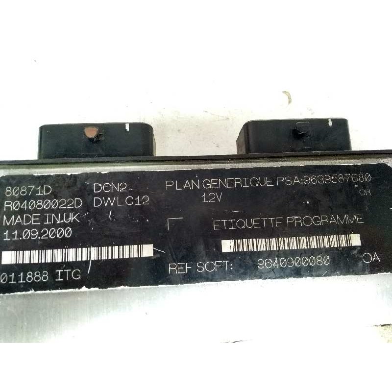 Recambio de centralita motor uce para peugeot 306 berlina 3/4/5 puertas (s2) referencia OEM IAM R04080022D 9639587680 9640900080