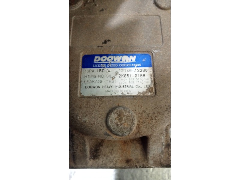 Recambio de compresor aire acondicionado para kia rio ipanema berlina referencia OEM IAM 1214012200  