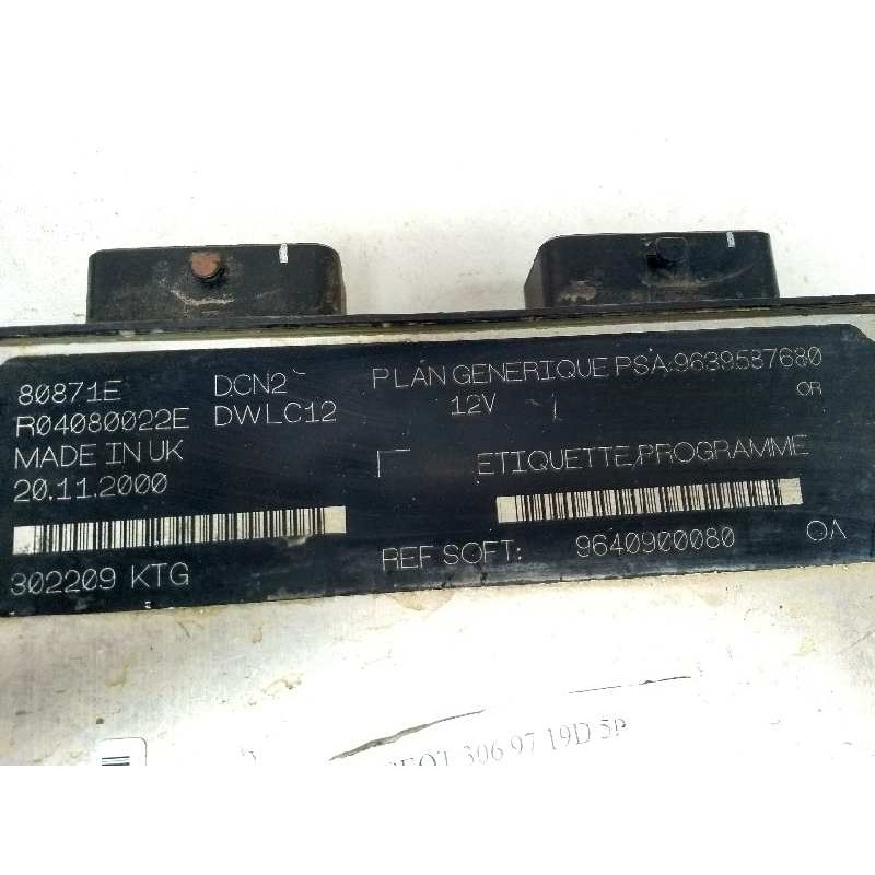 Recambio de centralita motor uce para peugeot 306 berlina 3/5 puertas (s1) referencia OEM IAM R04080022E 9639587680 9640900080 8 Recambio de centralita motor uce para peugeot 306 berlina 3/5 puertas (s1) referencia OEM IAM R04080022E 9639587680 9640900080 8