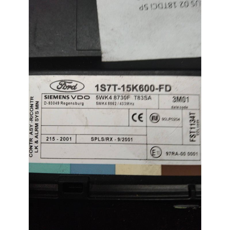 Recambio de modulo electronico para ford focus berlina (cak) 1.8 tdci (5p) referencia OEM IAM 1S7T15K600FD 5WK48730F 