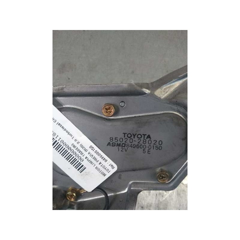 Recambio de motor limpia trasero para toyota previa (r30) 2.0 turbodiesel cat referencia OEM IAM 8496000150 8502028020 
