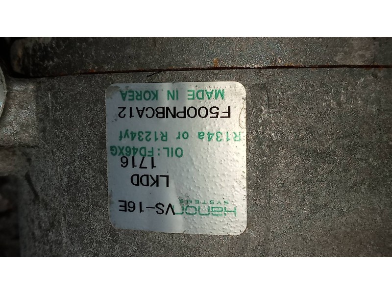 Recambio de compresor aire acondicionado para kia carens ( ) business referencia OEM IAM F500PNBCA12 VS16E 