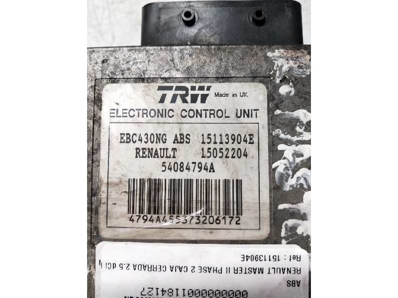 Recambio de abs para renault master ii phase 2 caja cerrada 2.5 dci diesel cat referencia OEM IAM 15113904E 15052204 15052204 54