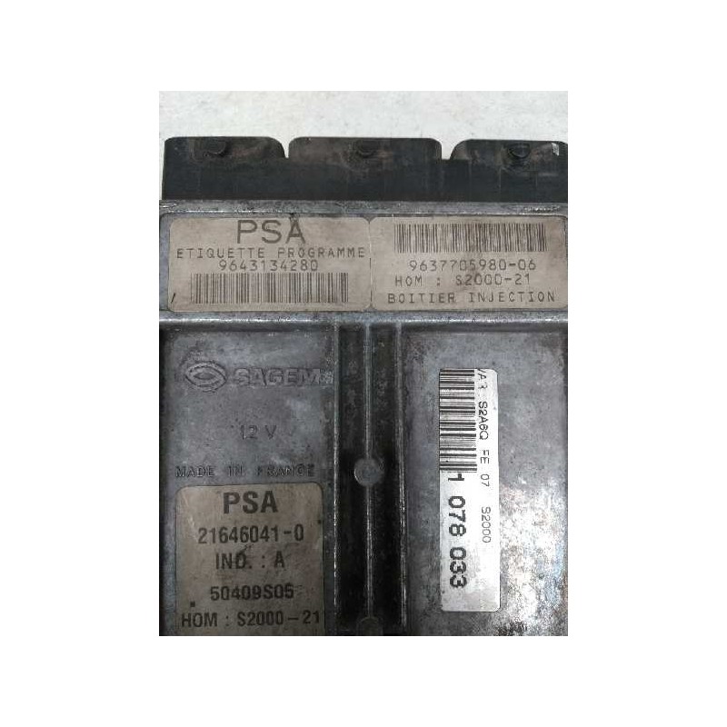 Recambio de centralita motor uce para peugeot 106 (s2) sport referencia OEM IAM 9643134280 963770598006 216460410 S200021