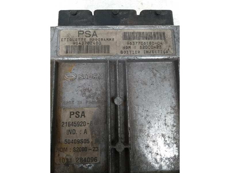 Recambio de centralita motor uce para peugeot 206 berlina xr referencia OEM IAM 9643782480 963770618004 216459206 S200023