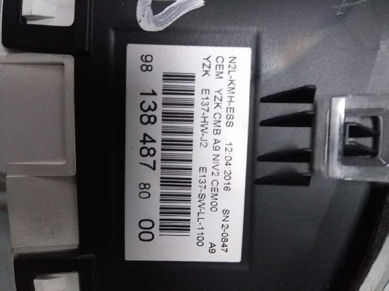 Recambio de cuadro instrumentos para peugeot 208 active referencia OEM IAM 9613848780 00 