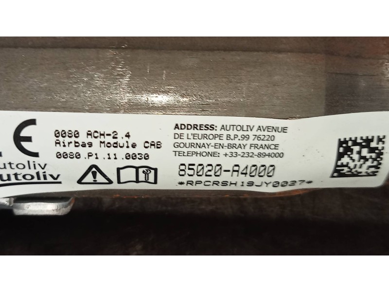 Recambio de airbag cortina delantero derecho para kia carens ( ) business referencia OEM IAM 85020A4000  