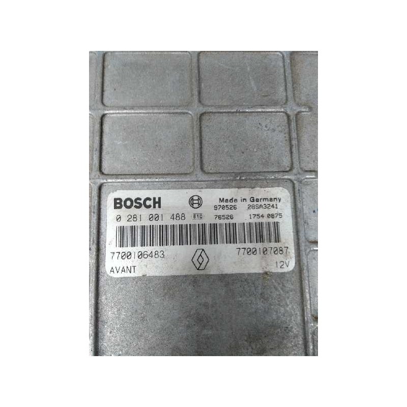Recambio de centralita motor uce para renault megane i berlina hatchback (ba0) 1.9 dti diesel cat referencia OEM IAM 0281001488  Recambio de centralita motor uce para renault megane i berlina hatchback (ba0) 1.9 dti diesel cat referencia OEM IAM 0281001488