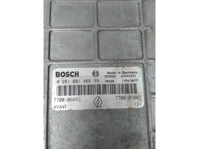 Recambio de centralita motor uce para renault megane i berlina hatchback (ba0) 1.9 dti diesel cat referencia OEM IAM 0281001488  Recambio de centralita motor uce para renault megane i berlina hatchback (ba0) 1.9 dti diesel cat referencia OEM IAM 0281001488