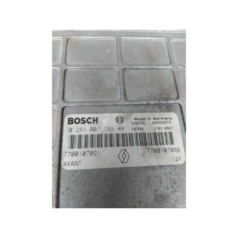 Recambio de centralita motor uce para renault megane i berlina hatchback (ba0) 1.9 dti diesel cat referencia OEM IAM 0281001739  Recambio de centralita motor uce para renault megane i berlina hatchback (ba0) 1.9 dti diesel cat referencia OEM IAM 0281001739