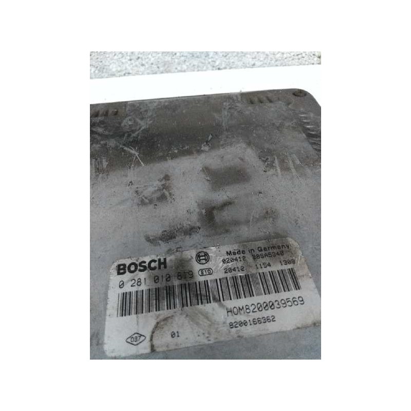 Recambio de centralita motor uce para renault scenic rx4 (ja0) 1.9 dci diesel cat referencia OEM IAM 0281010819 HOM8200039569 82