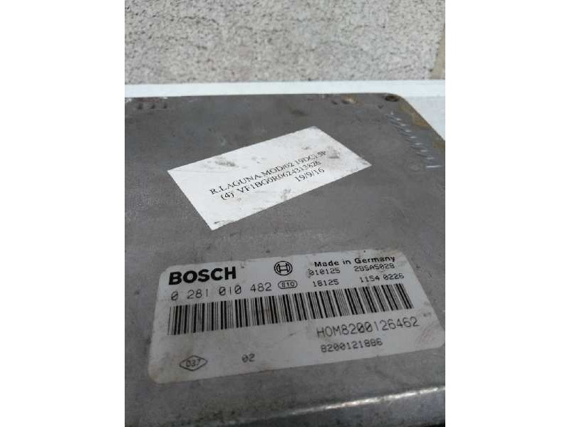 Recambio de centralita motor uce para renault laguna ii (bg0) 1.9 dci diesel cat referencia OEM IAM 0281010482 HOM8200126462 820 Recambio de centralita motor uce para renault laguna ii (bg0) 1.9 dci diesel cat referencia OEM IAM 0281010482 HOM8200126462 820