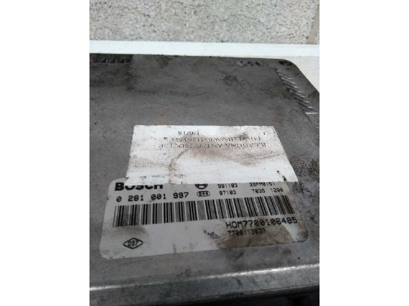 Recambio de centralita motor uce para renault laguna (b56) 1.9 dci diesel cat referencia OEM IAM 0281001997 HOM7700106485 770011