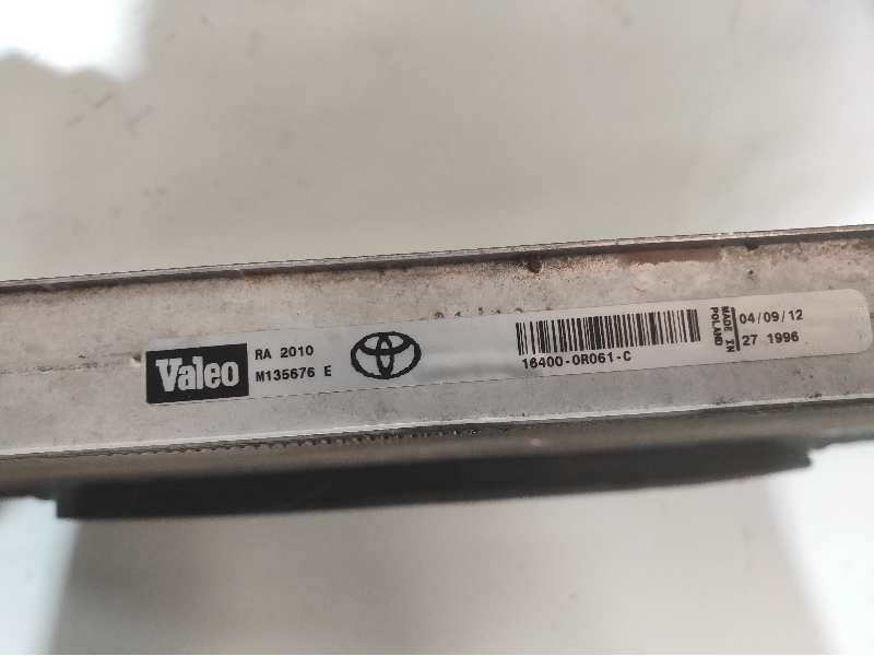 Recambio de radiador agua para toyota avensis (t27) premium referencia OEM IAM 164000R061C M135676 164000R061