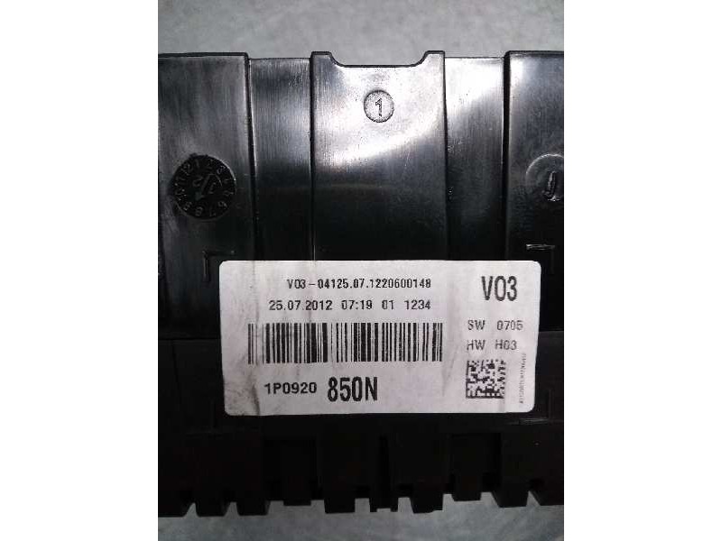 Recambio de cuadro instrumentos para seat altea xl (5p5) 1.6 tdi referencia OEM IAM 1P0920850N 2AC35076900 