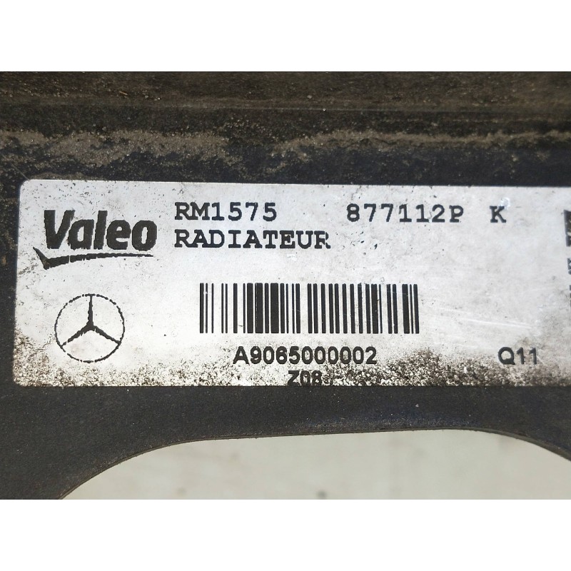 Recambio de radiador agua para mercedes sprinterii caja cerrada (desde 01.06) 2.1 cdi cat referencia OEM IAM 9065000002  