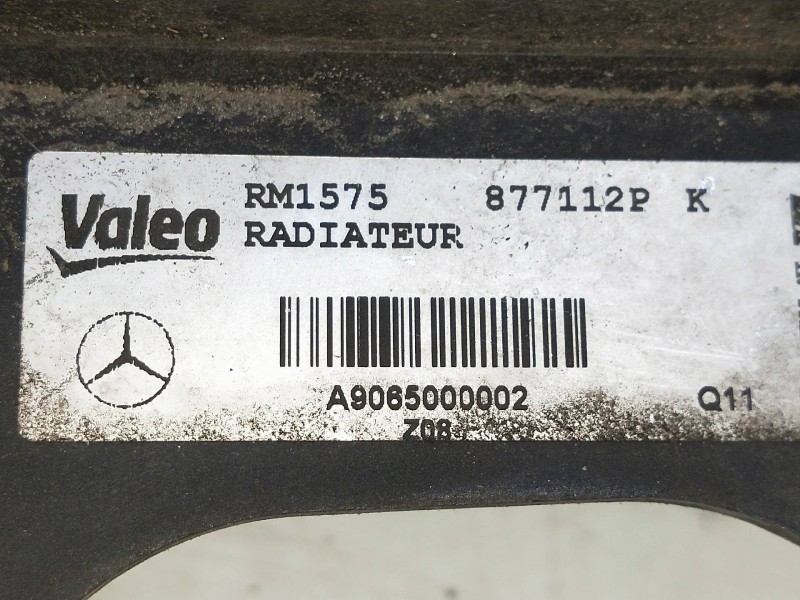 Recambio de radiador agua para mercedes sprinterii caja cerrada (desde 01.06) 2.1 cdi cat referencia OEM IAM 9065000002  