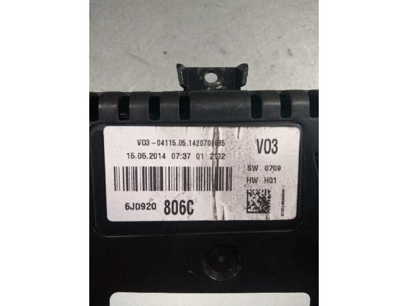 Recambio de cuadro instrumentos para seat ibiza sc (6j1) fr referencia OEM IAM A2C85140800 6J0920806C 