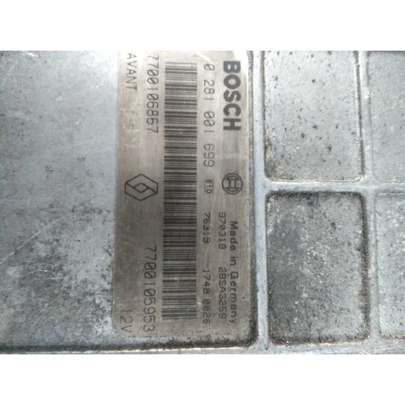 Recambio de centralita motor uce para renault scenic (ja..) 1.9 dti diesel cat referencia OEM IAM 0281001699 7700106867 77001059