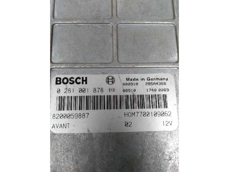 Recambio de centralita motor uce para renault clio ii fase ii (b/cb0) 1.9 dti diesel referencia OEM IAM 0281001878 8200059887 HO
